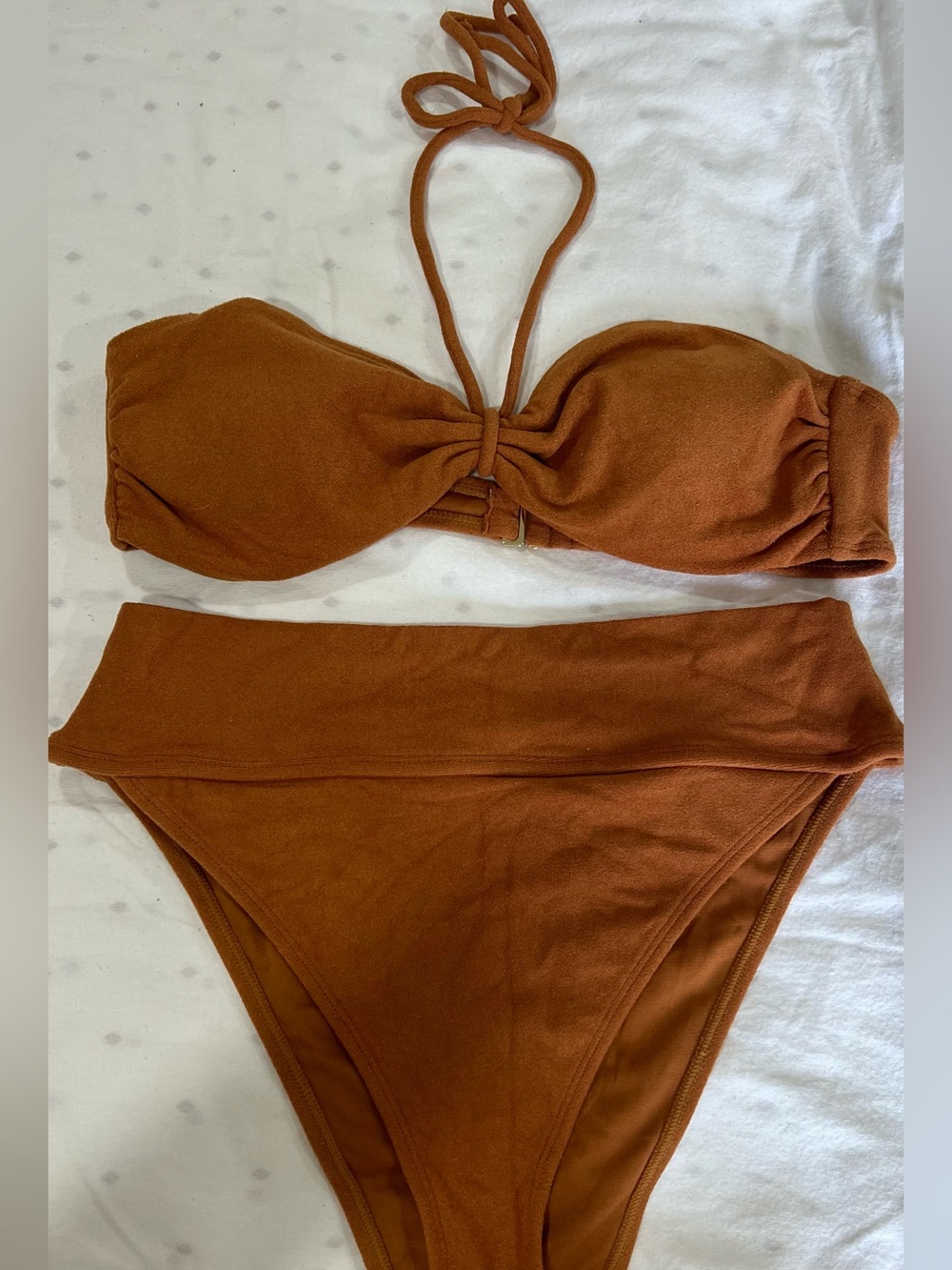 Forever21 Rust High-Waist Bikini Set